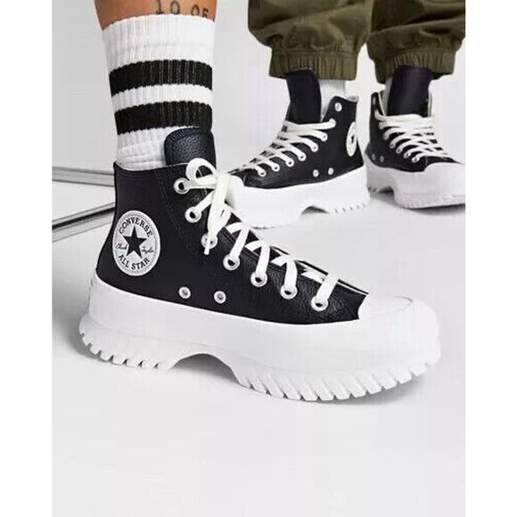 Converse Chuck Taylor All Star Lugged 2.0 Premium Leather Shoes Men’s 8.5 [NEW] - Picture 1 of 7
